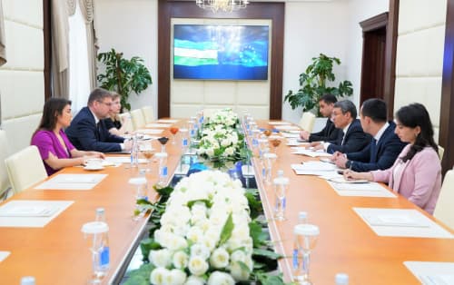 Yevropa Ittifoqining Markaziy Osiyo bo‘yicha maxsus vakili E.Stiprays bilan ikki tomonlama uchrashuv bo‘lib o‘tdi. 